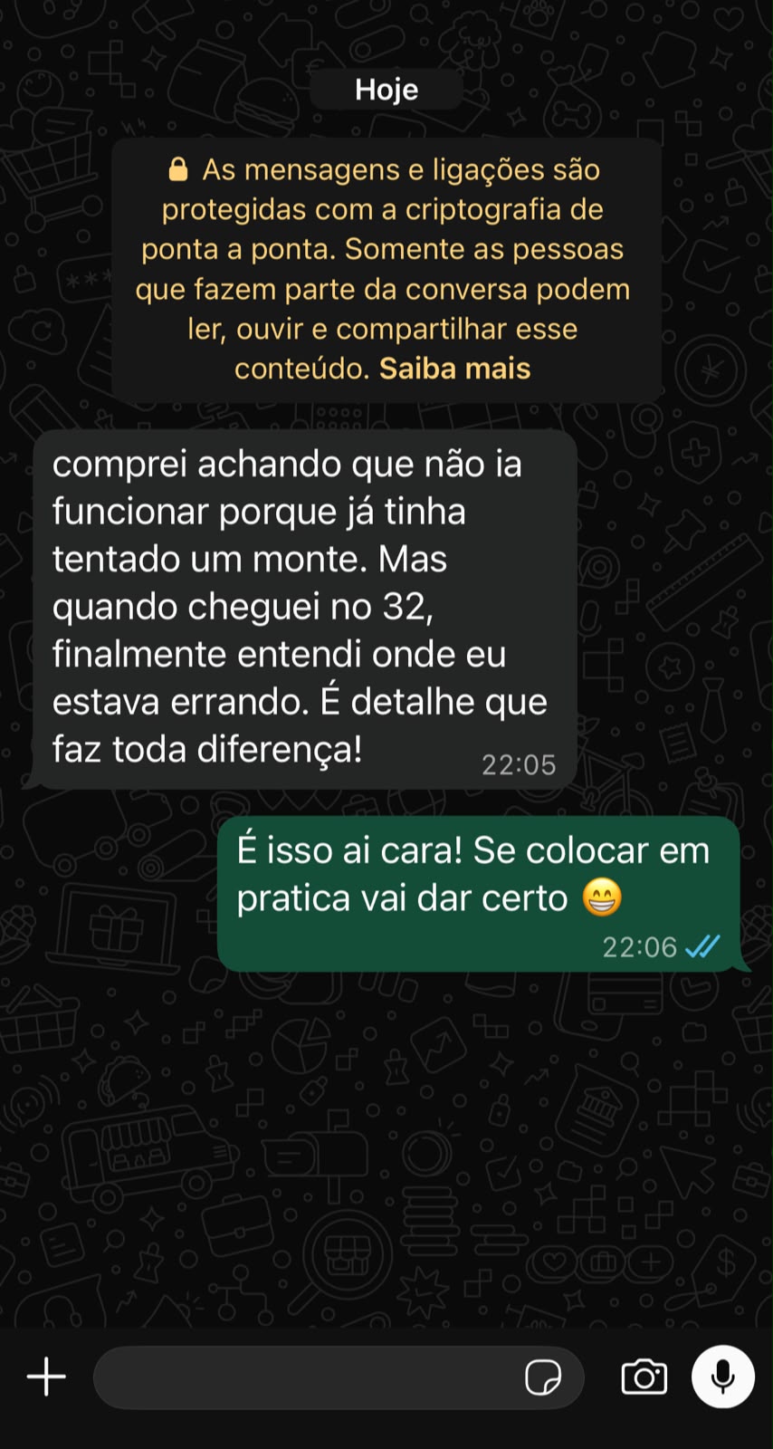 Depoimento de cliente
